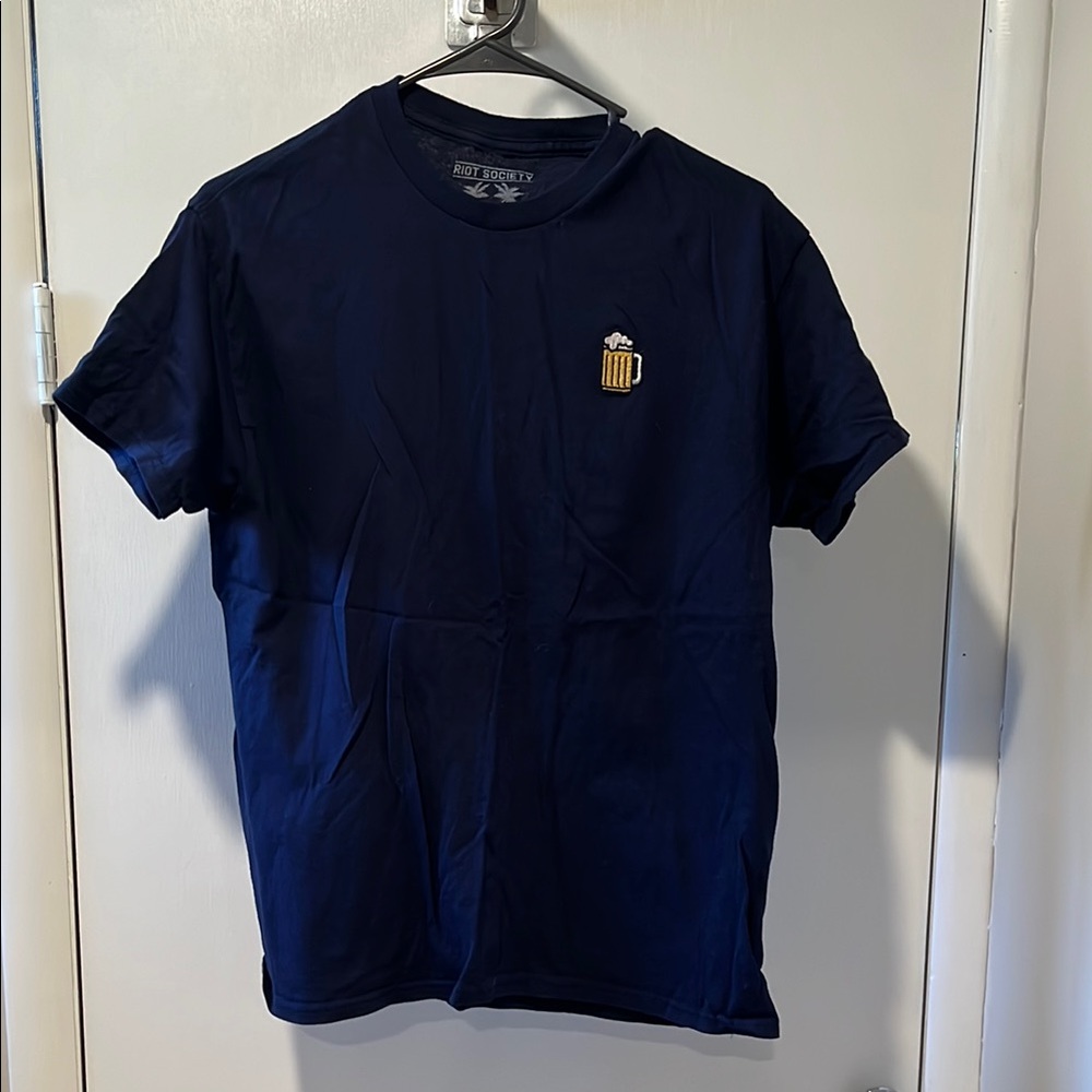 Navy Riot Society Beer T-Shirt